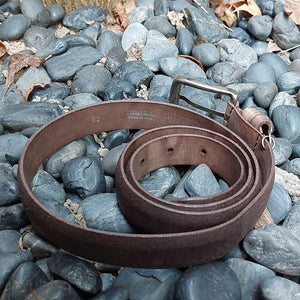 Martinica/Dark Brown Leather Belt - OBEIOBEI