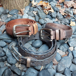 Martinica/Dark Brown Leather Belt - OBEIOBEI