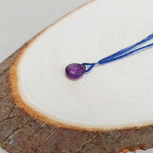 Load image into Gallery viewer, Cooperative de Creation/Teardrop Amethyst necklace - OBEIOBEI