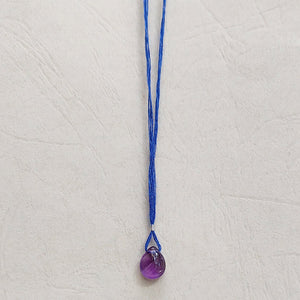 Cooperative de Creation/Teardrop Amethyst necklace - OBEIOBEI