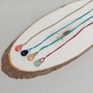 Cooperative de Creation/Semi-precious stone necklace - OBEIOBEI