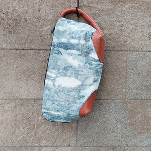 Jas M.B./Blue Leather Clutch Bag - OBEIOBEI