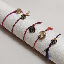 Load image into Gallery viewer, Cooperative de Creation/Large brass button bracelet - OBEIOBEI