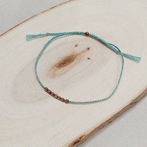 Cooperative de Creation/Unisex gold bead bracelet - OBEIOBEI