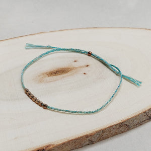 Cooperative de Creation/Unisex gold bead bracelet - OBEIOBEI