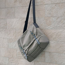 Load image into Gallery viewer, Jas M.B./Grey Canvas Messenger Bag - OBEIOBEI