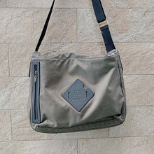 Load image into Gallery viewer, Jas M.B./Grey Canvas Messenger Bag - OBEIOBEI