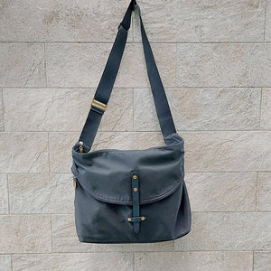 Jas M.B./Large Canvas Bucket Bag(Black/Grey) - OBEIOBEI