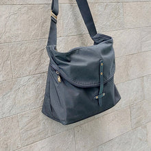 Load image into Gallery viewer, Jas M.B./Large Canvas Bucket Bag(Black/Grey) - OBEIOBEI