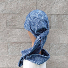 Load image into Gallery viewer, 義大利Gi N Gi/Blue babushka hat - OBEIOBEI