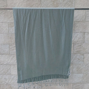 德國Codello/Cashmere Silk Scarf (Grey Green/Purple) - OBEIOBEI