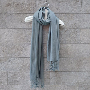 德國Codello/Cashmere Silk Scarf (Grey Green/Purple) - OBEIOBEI