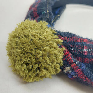 義大利Piera/Tartan Bow Headband - OBEIOBEI