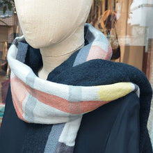 Load image into Gallery viewer, Exquisite J/Black-Plaid Wool Scarf - OBEIOBEI