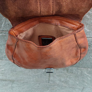 Campomaggi/Cognac Small Shoulder Bag - OBEIOBEI