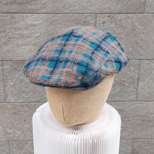 Doria/Blue beige flat cap - OBEIOBEI