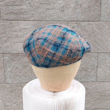 Load image into Gallery viewer, Doria/Blue beige flat cap - OBEIOBEI