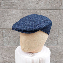 Load image into Gallery viewer, Doria/Navy Flat Cap - OBEIOBEI