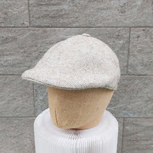 Load image into Gallery viewer, Doria/Yellow Stripe Flat Cap - OBEIOBEI