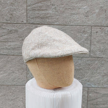 Load image into Gallery viewer, Doria/Yellow Stripe Flat Cap - OBEIOBEI