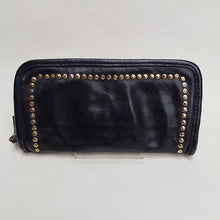Load image into Gallery viewer, Campomaggi/Black Long Wallet With Small Rivet - OBEIOBEI
