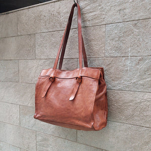 Campomaggi/Cognac Tote Bag - OBEIOBEI