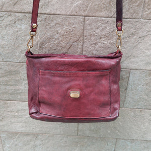 Campomaggi/Burgundy Red Shoulder Bag - OBEIOBEI