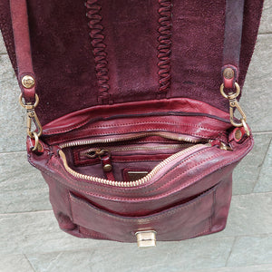 Campomaggi/Burgundy Red Shoulder Bag - OBEIOBEI