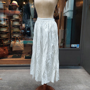 義大利設計師品牌/White Maxi Skirt - OBEIOBEI
