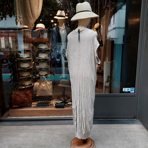 義大利設計師品牌/Grey Sleeveless Dress - OBEIOBEI