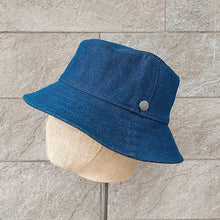 Load image into Gallery viewer, Doria/Denim Bucket Hat - OBEIOBEI