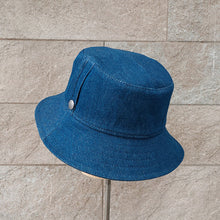 Load image into Gallery viewer, Doria/Denim Bucket Hat - OBEIOBEI