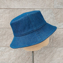 Load image into Gallery viewer, Doria/Denim Bucket Hat - OBEIOBEI