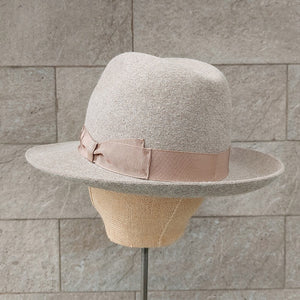 Borsalino/Camel fedora hat(Wild brim) - OBEIOBEI