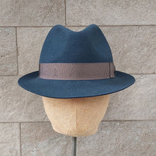 Load image into Gallery viewer, Borsalino/Blue Grey Felt Hat(Small brim) - OBEIOBEI