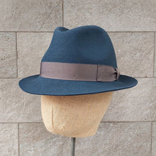 Load image into Gallery viewer, Borsalino/Blue Grey Felt Hat(Small brim) - OBEIOBEI