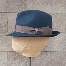 Load image into Gallery viewer, Borsalino/Blue Grey Felt Hat(Small brim) - OBEIOBEI
