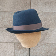 Load image into Gallery viewer, Borsalino/Blue Grey Felt Hat(Small brim) - OBEIOBEI
