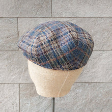 Load image into Gallery viewer, Doria/Blue-Yellow Check Flat Cap - OBEIOBEI
