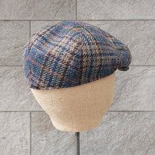 Load image into Gallery viewer, Doria/Blue-Yellow Check Flat Cap - OBEIOBEI