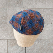 Load image into Gallery viewer, Borsalino/Blue-Orange Check Cap - OBEIOBEI