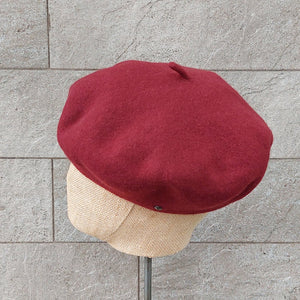Doria/Wool Beret(Red/Caramel/Burgundy) - OBEIOBEI