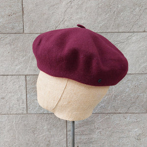 Doria/Wool Beret(Red/Caramel/Burgundy) - OBEIOBEI