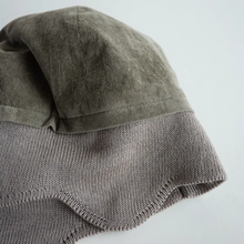 Load image into Gallery viewer, 日本設計師帽款/Two-ways Knitting Cap (Black/Grey) - OBEIOBEI