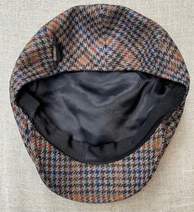Borsalino/Brown Houndstooth Cap - OBEIOBEI