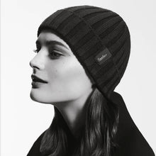 Load image into Gallery viewer, Borsalino/Cashwool knitting cap(Denim/Black) - OBEIOBEI