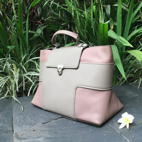 Bonastre/Grey Large unisex handbag - OBEIOBEI
