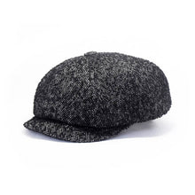 Load image into Gallery viewer, Doria/Black Newsboy Cap - OBEIOBEI