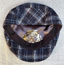 Load image into Gallery viewer, Doria/Check Wool Flat Cap - OBEIOBEI