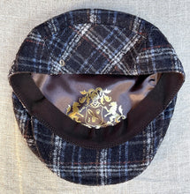 Load image into Gallery viewer, Doria/Check Wool Flat Cap - OBEIOBEI